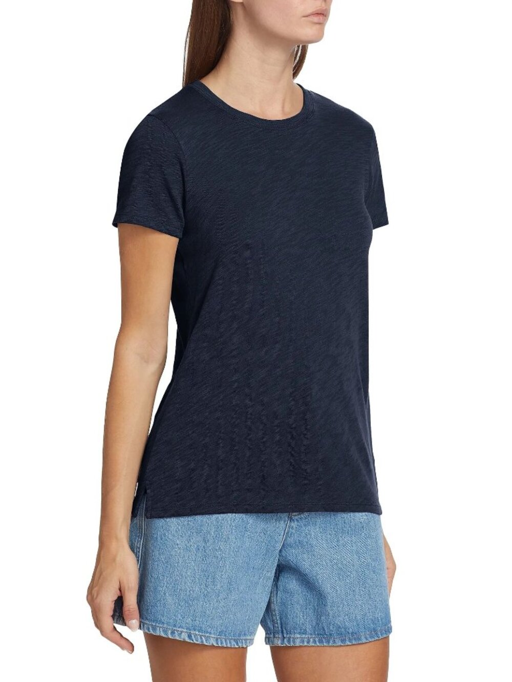 ATM Anthony Thomas Melillo Navy Crew Neck Tee T-Shirt Medium New with Tag - Picture 4 of 5